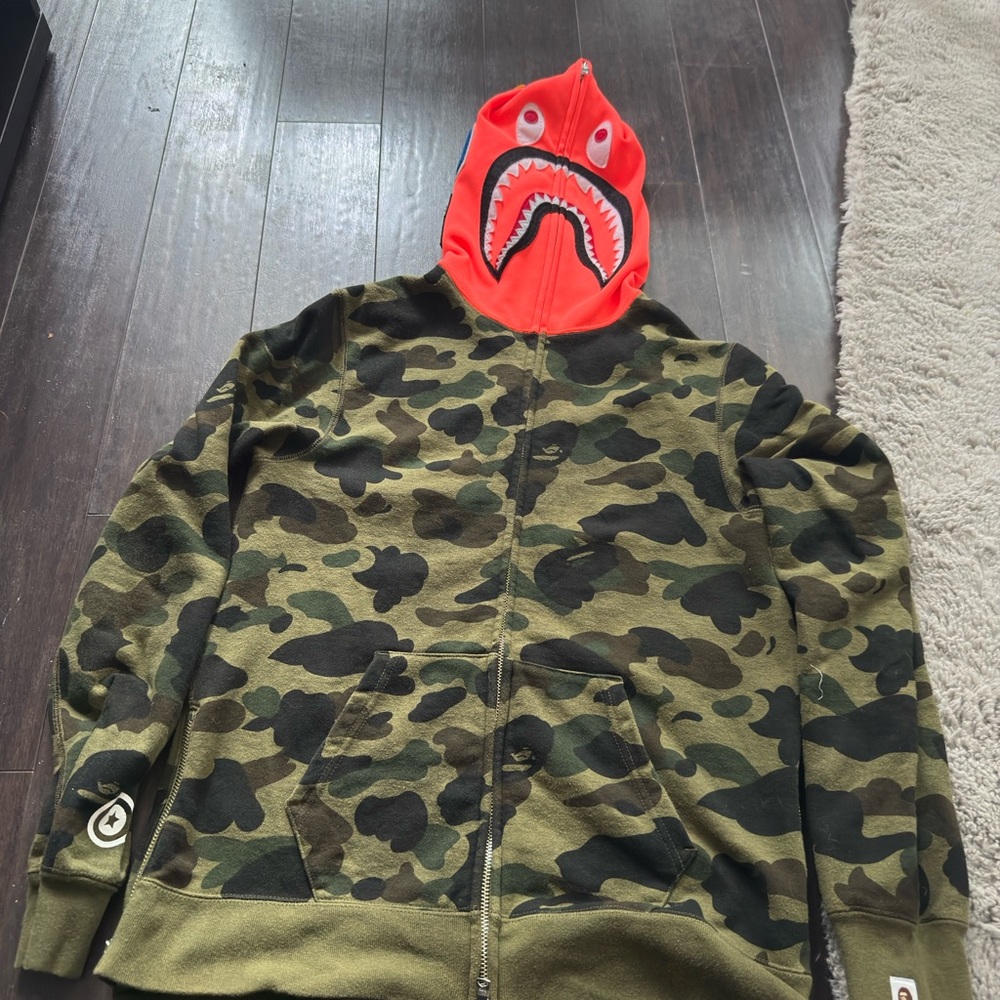 Bape Full Zip shark hoodie
